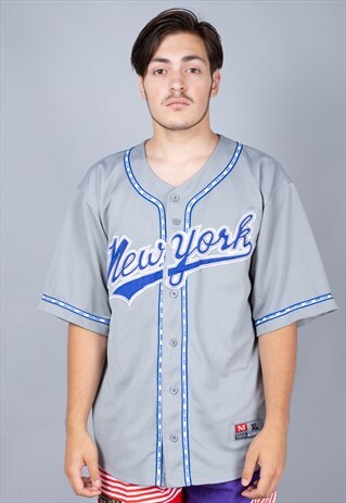 90S NEW YORK MJ BASEBALL JERSEY