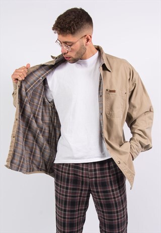 VINTAGE CARHARTT THICK WARM SHIRT CHORE STYLE