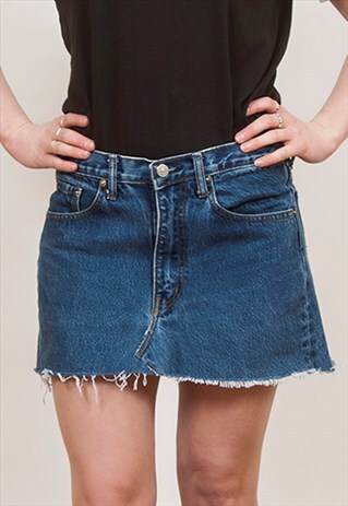 LEVI'S 501 DENIM MINI SKIRT
