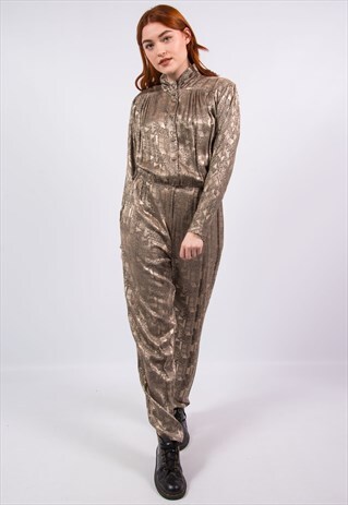 VINTAGE 80'S ABSTRACT PATTERN JUMPSUIT