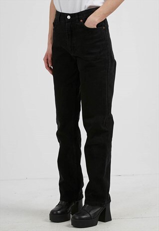 VINTAGE BLACK LEVI'S 501 FIT DENIM JEANS