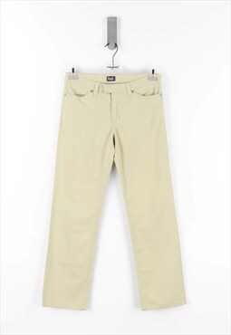 Dolce & Gabbana Regular Fit Low Waist Trousers in Cream - 43