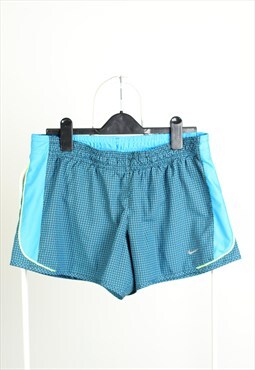 Vintage Nike Sports Logo Running Shorts Blue