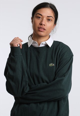 90S LACOSTE EMBROIDERED LOGO SWEATSHIRT