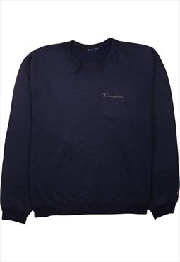 Vintage 90's Champion Sweatshirt Heavyweight Crew Neck Navy