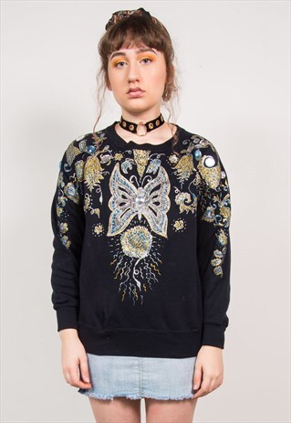 VINTAGE 90'S HAND PAINTED SWEATSHIRT