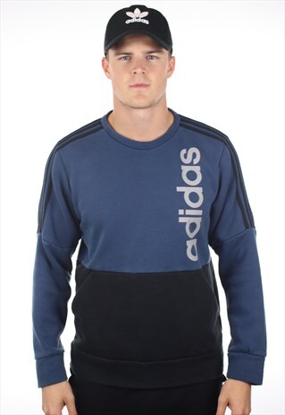 VINTAGE ADIDAS SPELL OUT SWEATSHIRT JUMPER