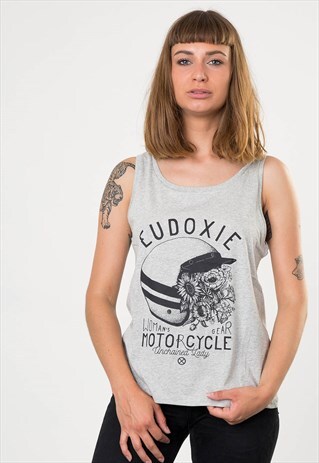 BONNIE TANK TOP HEATHER GREY