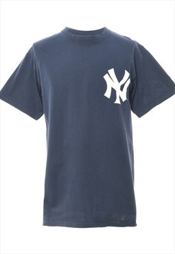 Vintage Blue Majestic Sports T-shirt - M