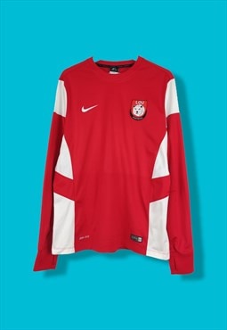 Vintage Nike Football Shirt in Red M