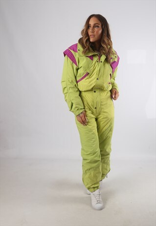VINTAGE K2 FULL SKI SUIT SNOW SPORTS UK S 10 (K93H)