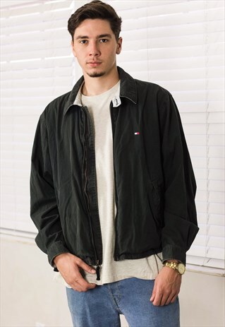 VINTAGE TOMMY HILFIGER HARRINGTON JACKET LOGO 90S L 20.7