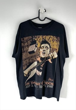 Vintage Gildan elvis Presley 2003 black T-shirt medium 