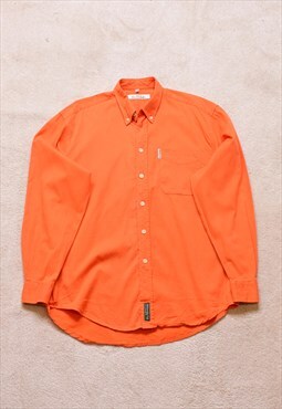 Vintage 90s Ben Sherman Orange Cord Casual Shirt 