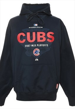 Vintage MLB Majestic Hooded Sports Sweatshirt - XL