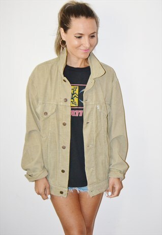 90S RARE LEVIS VINTAGE BEIGE CORDUROY JACKET