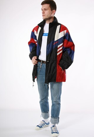 90S VINTAGE ADIDAS RAINPROOF OLDSCHOOL SHELL JACKET 13689
