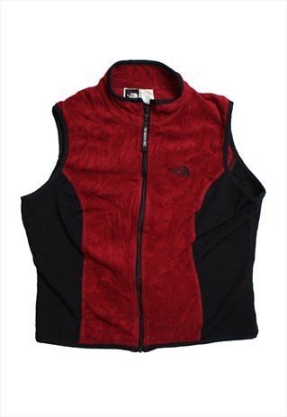 NORTH FACE MAROON GILET