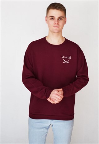 BURGUNDY PIRATES (WHITE) SWEATSHIRT