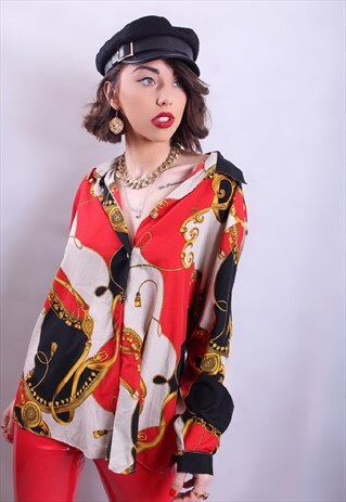 BAROQUE PRINT BLOUSE