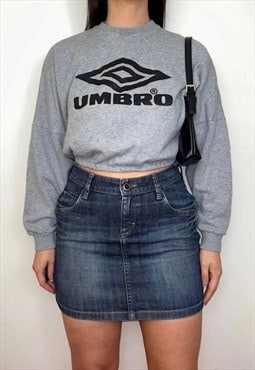 Umbro Grey Cropped Sweatshirt