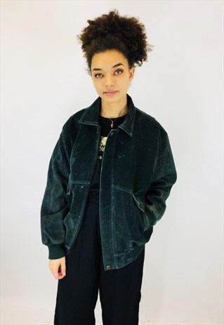 VINTAGE FAUX SUEDE OVERSIZED JACKET