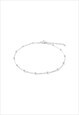 MINI BUBBLE ANKLET SILVER