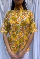 VINTAGE 1970S FESTIVAL SHIRT IN YELLOW 