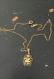 VINTAGE 1970'S DELICATE COSTUME JEWELLERY PENDANT NECKLACE