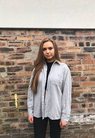 VINTAGE UNISEX OVERSIZED GREY SHIRT