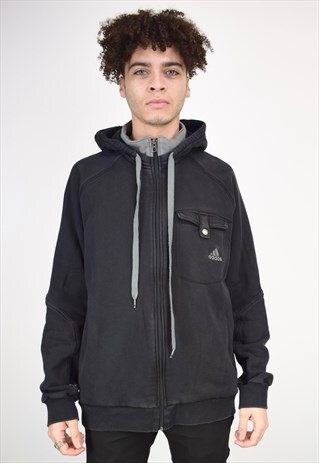VINTAGE 90'S ADIDAS ZIP HOODIE