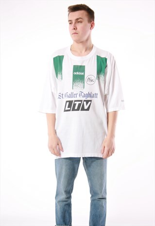 90S VINTAGE ADIDAS OLDSCHOOL RETRO T-SHIRT 14070