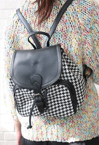 HOUNDSTOOTH MINI BACKPACK