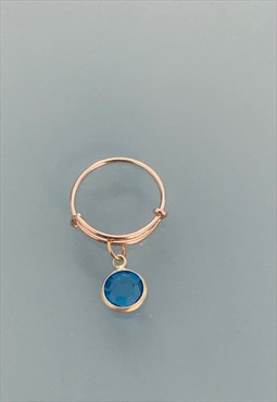 Women's sapphire ring, women's gift idea