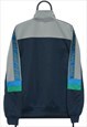 VINTAGE ASICS NAVY TRACKSUIT JACKET WOMENS
