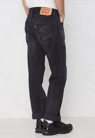 VINTAGE BLACK LEVI'S 501 FIT DENIM JEANS