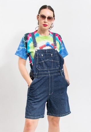 Denim dungarees vintage shortalls women jean jumpsuit