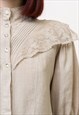 AUSTRIAN BAVARIAN DIRNDL VICTORIAN EMBROIDERED SHIRT 4929