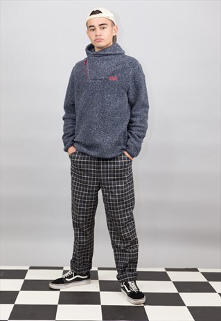 VINTAGE GREY 1/4 ZIP JACK WOLFSKIN FLEECE