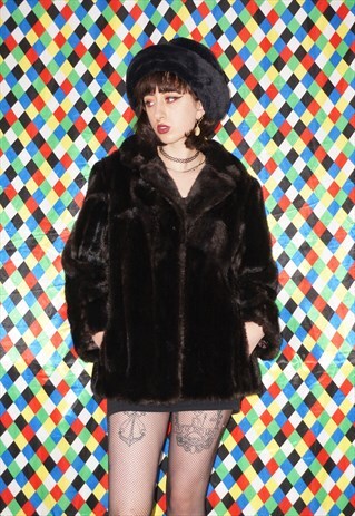 VINTAGE 70'S FAUX FUR JACKET