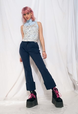 VINTAGE FLARE JEANS Y2K DEADSTOCK O'NEILL CAPRI TROUSERS