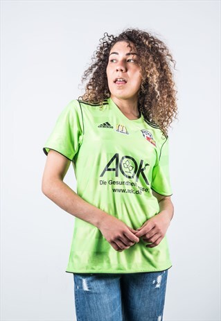 ADIDAS VINTAGE 1990S GREEN FOOTBALL SHIRT