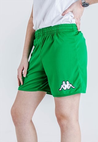 VINTAGE KAPPA SPORTS SHORTS IN GREEN