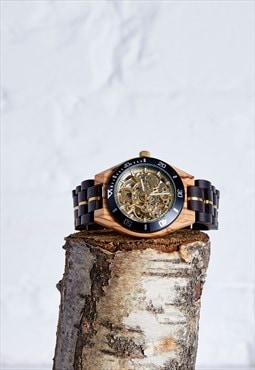 The Rosewood - Handmade Recycled Wood Mechanical Wristwatch