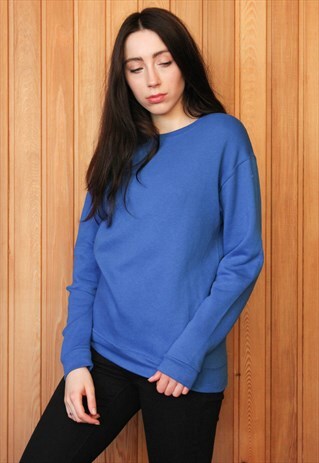 VINTAGE 1990S BLUE SWEATER