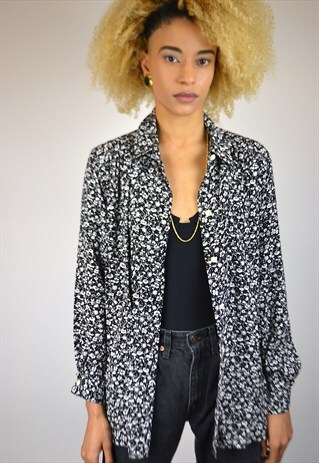 VINTAGE 90'S FLORAL PRINT BLOUSE