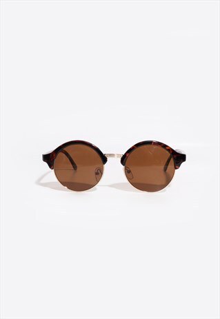 VINTAGE 90'S OVAL SLIM SUNGLASSES