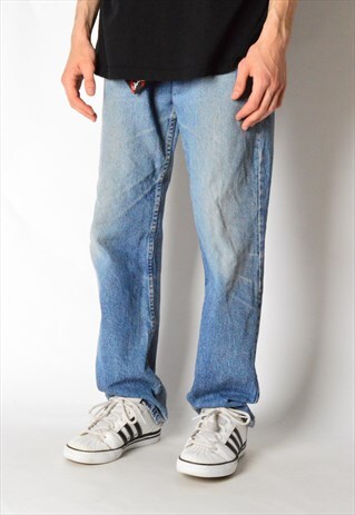 VINTAGE 90S LEVI'S 505 BLUE WORN OUT JEANS