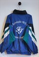VINTAGE 80S CRAZY PATTERN WINDBREAKER JACKET SIZE L 