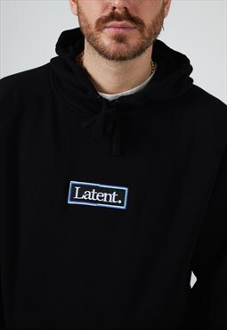 Latent Goods 'Sellincourt' embroidered Hoodie in Black